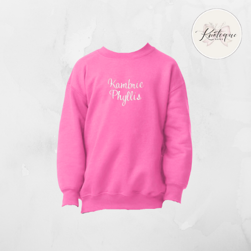 Personalized Name (Youth Unisex Crewneck Sweatshirt)
