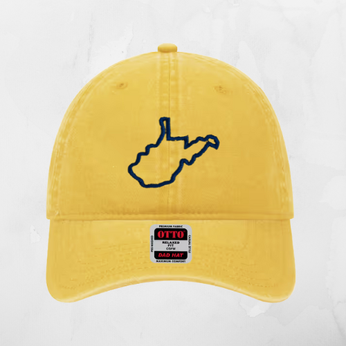 West Virginia State Outline - Low Profile Dad Hat