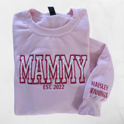Personalized NAME – Fabric Appliqué T-Shirt, Crewneck & Hoodie