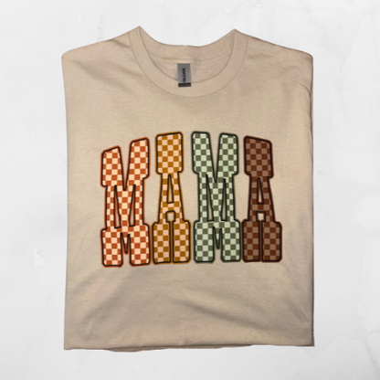 MAMA Retro Checkered Pattern
