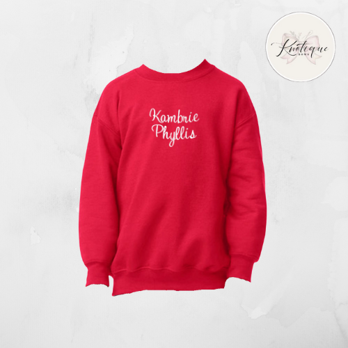 Personalized Name (Youth Unisex Crewneck Sweatshirt)